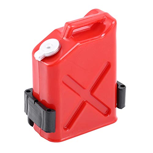 Bassulouda Funkfernbedienung Rock Crawler 1:10 Zubehör Mini-Kraftstoffbehälter für CC01 Axial SCX10 90046 D90 D110-4, Rot von Bassulouda