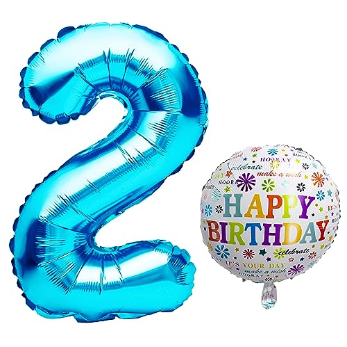 Luftballon 2. Geburtstag • XXL Riesen Folienballon SET • 101cm + 45 cm Ballon + 5M Deko Band • Folienballon 2 • Helium geeignet • Wiederverwendbar • Geburtstagsdeko Jungen Mädchen Ballon Zahl Ballon 2 Luftballon 2. Geburtstag • XXL Riesen Folienballon SET • 101cm + 45 cm Ballon + 5M Deko Band • Folienballon 2 • Helium geeignet • Wiederverwendbar • Geburtstagsdeko Jungen Mädchen Ballon Zahl Ballon 2 von Bastelbär