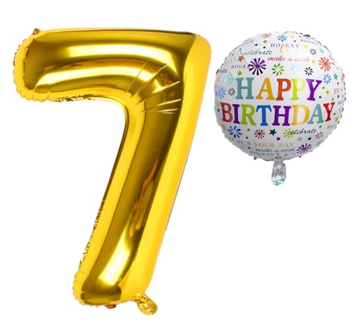 Luftballon 7. Geburtstag • XXL Riesen Folienballon SET • 101cm + 45 cm Ballon + 5M Deko Band • Folienballon 7 • Helium geeignet • Wiederverwendbar • Geburtstagsdeko Jungen Mädchen Ballon Zahl Ballon 7 Luftballon 7. Geburtstag • XXL Riesen Folienballon SET • 101cm + 45 cm Ballon + 5M Deko Band • Folienballon 7 • Helium geeignet • Wiederverwendbar • Geburtstagsdeko Jungen Mädchen Ballon Zahl Ballon 7 von Bastelbär