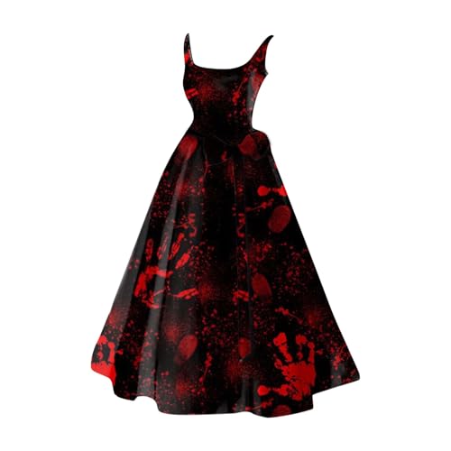 Halloween Kostüm Brautkleider Damen Gruselig - Blutiges Aufdruck Kleid Zombie Braut Kostüm Horror Elegant Gothic Brautkleid Ärmellos Krankenschwester Costume für Frauen Halloween Kostüm Brautkleider Damen Gruselig - Blutiges Aufdruck Kleid Zombie Braut Kostüm Horror Elegant Gothic Brautkleid Ärmellos Krankenschwester Costume für Frauen von Bastwahl