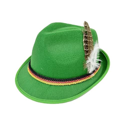 Oktoberfest Hut Unisex Herren Damen - Fedora-Hut Bayernhut Retro Trachtenhut Traditioneller Trachtenmode Kostümparty Trachtenhüte Bierfest Trachten Party Accessoire Oktoberfest Hut Unisex Herren Damen - Fedora-Hut Bayernhut Retro Trachtenhut Traditioneller Trachtenmode Kostümparty Trachtenhüte Bierfest Trachten Party Accessoire von Bastwahl