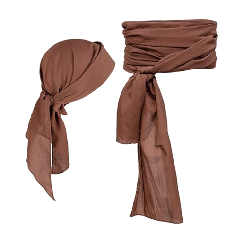 Pirate Kopftuch Herren Frauen - Piraten Kostüm Zubehör Set Stirnband Piratenkapitän Mittelalterliche Große Schärpe Kopftuch Bandanas mit Augenklappe für Halloween Kinder Erwachsene Pirate Kopftuch Herren Frauen - Piraten Kostüm Zubehör Set Stirnband Piratenkapitän Mittelalterliche Große Schärpe Kopftuch Bandanas mit Augenklappe für Halloween Kinder Erwachsene von Bastwahl