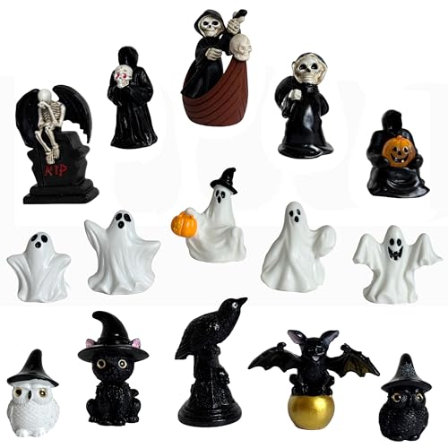 Basuo-9Q Dekorative Miniaturfiguren, winzige Figuren für Topfpflanzen, Feengarten-Dekor, Mikro-Landschafts-Ornamente, Puppenhaus-Bastelarbeiten, DIY-Zubehör (15) von Basuo-9Q