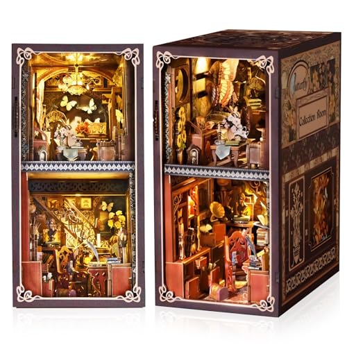 Book Nook Kit DIY Holz Bastelset - 3D Puppenhaus mit LED & Staubschutz | Bücherregaldeko Geschenkidee für Erwachsene/Teens Book Nook Kit DIY Holz Bastelset - 3D Puppenhaus mit LED & Staubschutz | Bücherregaldeko Geschenkidee für Erwachsene/Teens von BatdTech