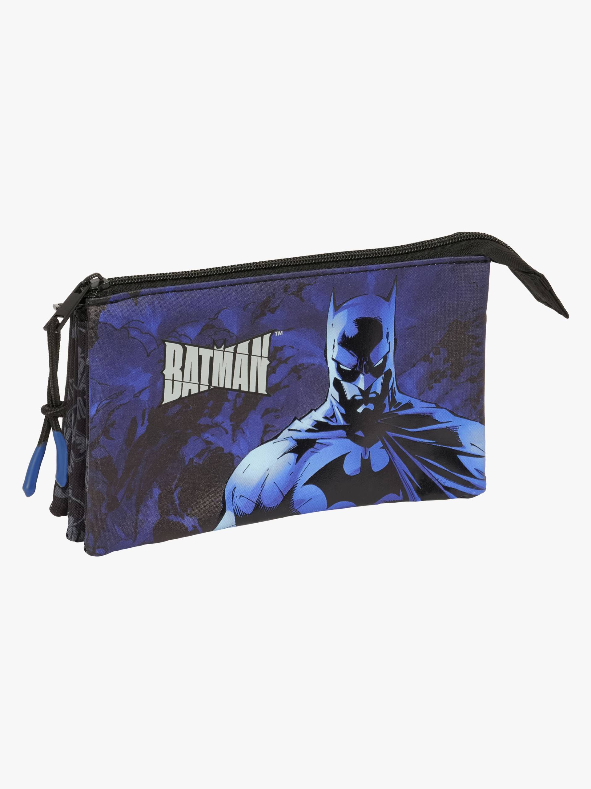 Batman Dreifach-Federmäppchen, Schwarz von Batman