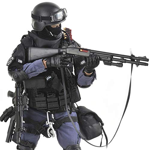 Batop 1/6 Soldat Modell, 12 Zoll SWAT Spezielle Polizei Soldat Actionfigur Modell Spielzeug Militär Figuren Zubehör von Batop