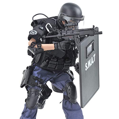 Batop 1/6 Soldat Modell, 12 Zoll SWAT Spezielle Polizei Soldat Actionfigur Modell Spielzeug Figuren Zubehör von Batop