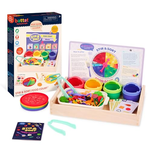 Battat Education - Spielnahrungs-Set - Sortierspielzeug Lebensmittel - Kleinkind Pretend Play Set - Feinmotorisches Lebensmittelspielzeug - Lernküche Spielzeug - 3 Jahre + - Rühren & Sortieren Food Battat Education - Spielnahrungs-Set - Sortierspielzeug Lebensmittel - Kleinkind Pretend Play Set - Feinmotorisches Lebensmittelspielzeug - Lernküche Spielzeug - 3 Jahre + - Rühren & Sortieren Food von Battat Education