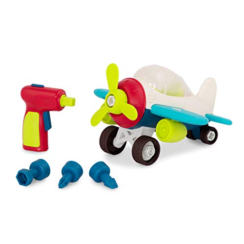 B. Toys by Battat 44888 B. Happy Cruisers Flugzeug zum Bauen, Mehrfarbig von Battat