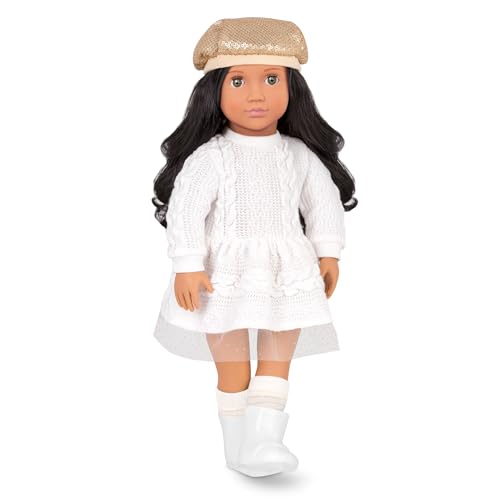Our Generation – 46 cm Puppe – Schwarze Haare & Grüne Augen – Weicher Körper – Ferien Outfit – Spielzeug für Kinder ab 3 Jahren – Talita von Battat