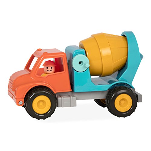 Battat Großer LKW Betonmischer Sandkasten mit Figur 31 cm – Sandspielzeug Kinder Spielzeug Fahrzeug für Mädchen und Jungen ab 18 Monaten (2 Teile) von Battat