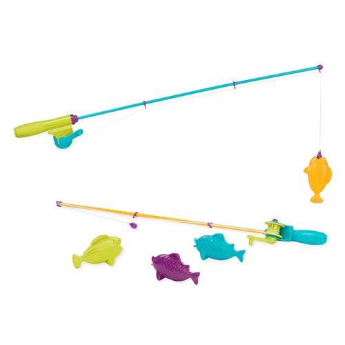 Battat – Magnetisches Angelspiel – Angel Spielzeug für Draußen und Badewanne mit 2 magnetischen Angeln und 4 Fischen für Kinder ab 3 Jahren (6 Teile) von Battat