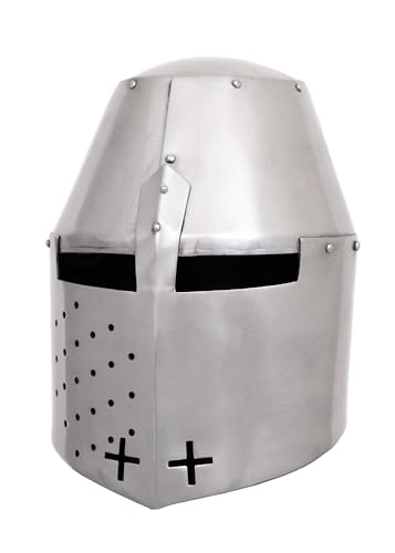 Battle-Merchant Grosser Helm Pembridge, um ca. 1370, 1,2mm Stahl - Topfhelm - Turnierhelm - Mittelalter Battle-Merchant Grosser Helm Pembridge, um ca. 1370, 1,2mm Stahl - Topfhelm - Turnierhelm - Mittelalter von Battle-Merchant