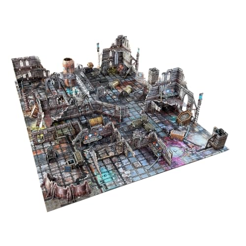 Battle Systems Sci-Fi-Gelände – 28 mm modulares 3D-Weltraum-Gelände – perfekt für Wargaming und Rollenspiele auf dem Tisch – Vollfarbig gedruckte 3D-40K Multi-Level-Baumodelle (gotische von Battle Systems