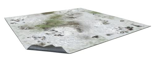 Battle Systems Terrain Winter Snowscape Gaming Mat 3x3 - Neopren Spielmatte für Warhammer 40k / Age of Sigmar, Fallout, D&D DND von Battle Systems