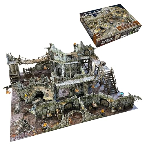 Fantasy Dungeon Terrain Kern-Set – Battle Systems Terrain immersive Landschaft für D&D DND Maladum Pathfinder RPGs, vollfarbiger robuster Karton, beidseitig bedruckt Fantasy Dungeon Terrain Kern-Set – Battle Systems Terrain immersive Landschaft für D&D DND Maladum Pathfinder RPGs, vollfarbiger robuster Karton, beidseitig bedruckt von Battle Systems
