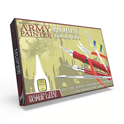 The Army Painter, Hobby Tool Kit, Modellbau Werkzeug Set inkl. Messer, Feile, Bohrer, Fräser, kleber und andere Werkzeuge für Wargames Tabletop Miniaturen & Modellbau von The Army Painter