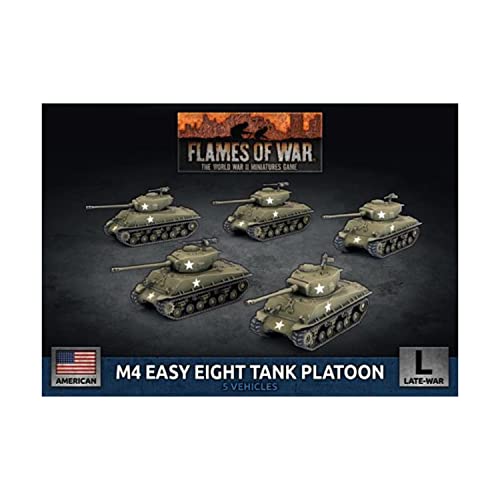 Battlefront Miniatures Flames of War WW2: M4 Easy Eight Tank Platoon von Battlefront Miniatures