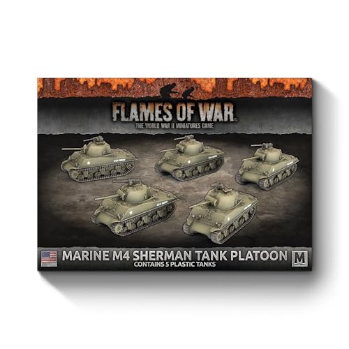 Battlefront Miniatures Marine M4 Sherman Tank Platoon von Battlefront Miniatures