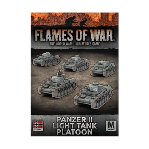 Unbekannt Flames of War German Panzer II Light Tank Platoon (Mid War GBX108) Deutschland von Battlefront