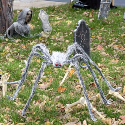 Battnot Halloween Spinne Deko Garten Gruselig, Dekoration Aussen Spinnen, Spinne Halloween Groß 120cm, Party Outdoor Hängend, Karneval Plüsch Riesenspinne für Outdoor Statuen Karneval Battnot Halloween Spinne Deko Garten Gruselig, Dekoration Aussen Spinnen, Spinne Halloween Groß 120cm, Party Outdoor Hängend, Karneval Plüsch Riesenspinne für Outdoor Statuen Karneval von Battnot