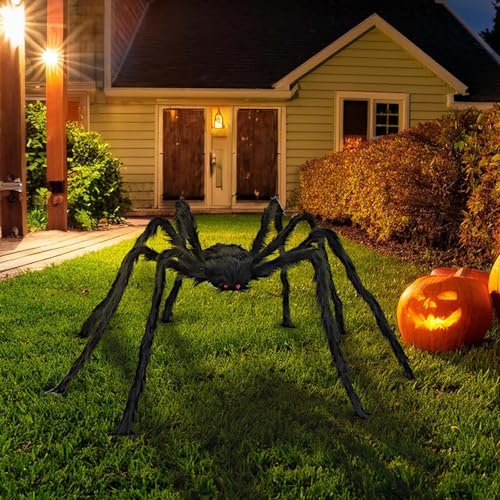 Battnot Halloween Spinne Deko Garten Gruselig, Dekoration Aussen Spinnen, Spinne Halloween Groß 120cm, Party Outdoor Hängend, Karneval Plüsch Riesenspinne für Outdoor Statuen Karneval Battnot Halloween Spinne Deko Garten Gruselig, Dekoration Aussen Spinnen, Spinne Halloween Groß 120cm, Party Outdoor Hängend, Karneval Plüsch Riesenspinne für Outdoor Statuen Karneval von Battnot
