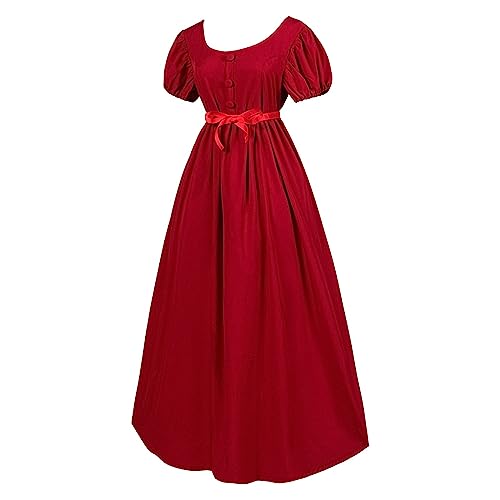 Battnot Mittelalter Kleidung Damen, Renaissance Kleid, Gothic Kleid,Renaissance Retro Gothic, Mittelalter Kostüm Damen Maxikleid Halloween Karneval Hexenkostüm viktorianisches Kleider Battnot Mittelalter Kleidung Damen, Renaissance Kleid, Gothic Kleid,Renaissance Retro Gothic, Mittelalter Kostüm Damen Maxikleid Halloween Karneval Hexenkostüm viktorianisches Kleider von Battnot