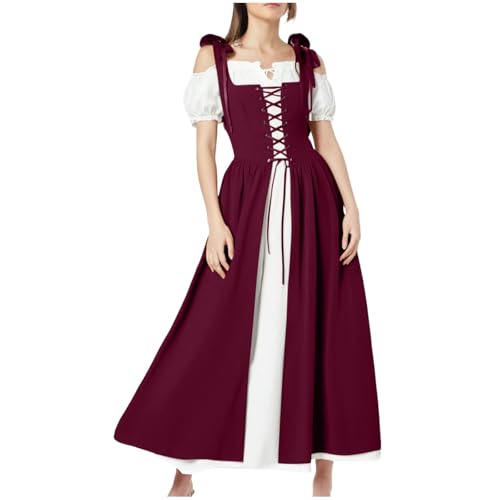 Battnot Mittelalter Kleidung Damen Renaissance Retro Partykleid Mittelalterkleid Kostüme Frauen Gothic Kleider Halloween Fasching Kleidung Damen Vintage Maxikleid Für Party Halloween Karneval Kostüm Battnot Mittelalter Kleidung Damen Renaissance Retro Partykleid Mittelalterkleid Kostüme Frauen Gothic Kleider Halloween Fasching Kleidung Damen Vintage Maxikleid Für Party Halloween Karneval Kostüm von Battnot