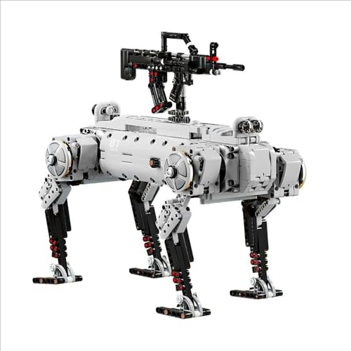 BauCIubs Technik Roboterhund MechanicaIHund Modell, 1610 TeiIe KIemmbausteine MOC Technik R0B0TER Bausatz KompatibeI mit Iego Technik R0B0TER von BauCIubs