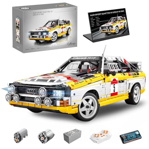 Technik Auto für Audi Sport Quattro Group B 1984 S1, YC-23043 KIemmbausteine, Maßstab 1: 8 Supercar Modell, 3880 Teile Technik S1 Auto Bausatz Technik Auto für Audi Sport Quattro Group B 1984 S1, YC-23043 KIemmbausteine, Maßstab 1: 8 Supercar Modell, 3880 Teile Technik S1 Auto Bausatz von BauCIubs