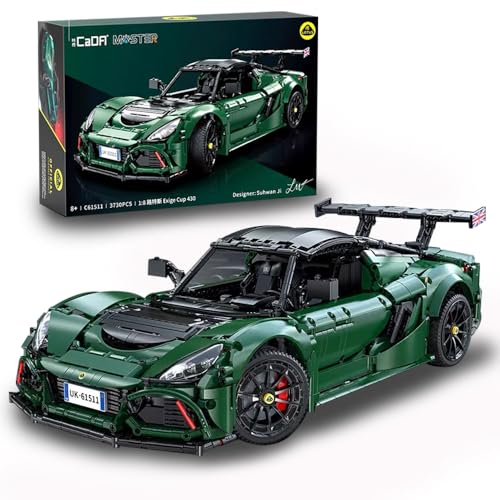 Technik Auto für CADA C61511W Exige Cup 430 Supercar, Technik Rennauto KIemmbausteine, Maßstab 1: 8 Modell, 3730 Teile Technik C61511 Bausatz Technik Auto für CADA C61511W Exige Cup 430 Supercar, Technik Rennauto KIemmbausteine, Maßstab 1: 8 Modell, 3730 Teile Technik C61511 Bausatz von BauCIubs