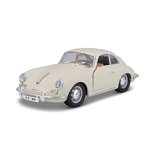 BBurago 18-22079 - Bijoux Collezione 1:24 Porsche 356B Coupé 1961, Beige von Bauer Spielwaren