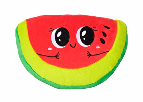 Bauer Spielwaren "Food & Co. - Wassermelone: Kuscheltier aus softem Plüsch zum Kuscheln und Liebhaben, 16 cm, grün-rot (12142) von Bauer Spielwaren