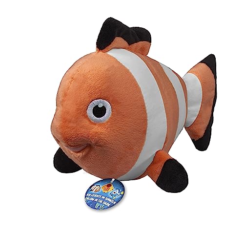 Bauer Spielwaren "Glow in The Dark - Clown Fisch: Im Dunkeln leuchtendes Kuscheltier aus softem Plüsch zum Kuscheln und Liebhaben, 20 cm, orange-weiß (12245) von Bauer Spielwaren