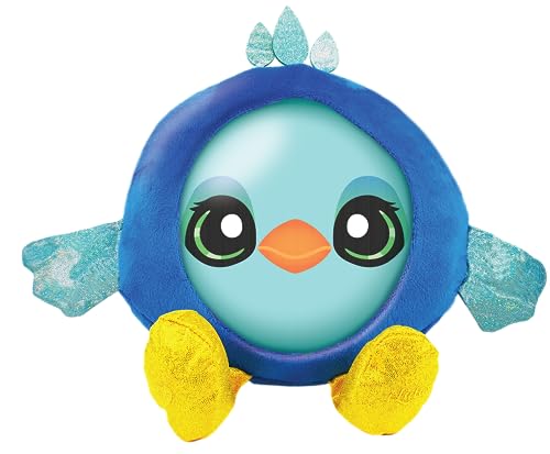 Bauer Spielwaren „I-Lulu's“ Pfau: Kuscheltier aus weichem Plüsch, mit Zwei Gesichtern, 28 cm, blau (18035) von Bauer Spielwaren