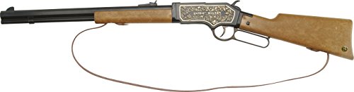 Bauer Spielwaren 6085012 Captain Walker: Spielzeuggewehr für Cowboy- und Sheriff-Spiele sowie Cosplay, für 13-Schuss-Munition, 73 cm, braun/grau (608 5012) von Bauer Spielwaren