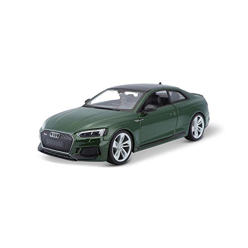 Bauer Spielwaren Audi RS5 Coupe (2019): Modellauto im Maßstab 1:24, Türen und Motorhaube zum Öffnen, 19 cm, grün (18-21090GR), 15621090GR von Bauer Spielwaren