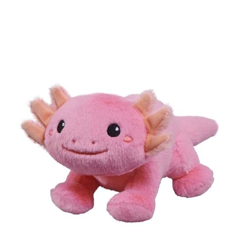 Bauer Spielwaren - Axolotl: Kuscheltier aus softem Plüsch zum kuscheln, Spielen, verschenken, 20 cm, pink (12097) von Bauer Spielwaren