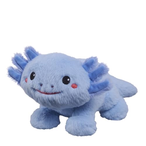 Bauer Spielwaren - Axolotl: Kuscheltier aus softem Plüsch zum kuscheln, Spielen, verschenken, 28 cm, blau (12092) von Bauer Spielwaren