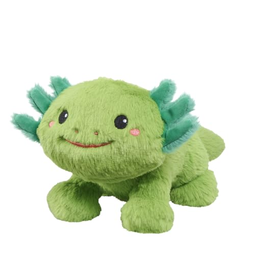 Bauer Spielwaren - Axolotl: Kuscheltier aus softem Plüsch zum kuscheln, Spielen, verschenken, 28 cm, grün (12091) von Bauer Spielwaren