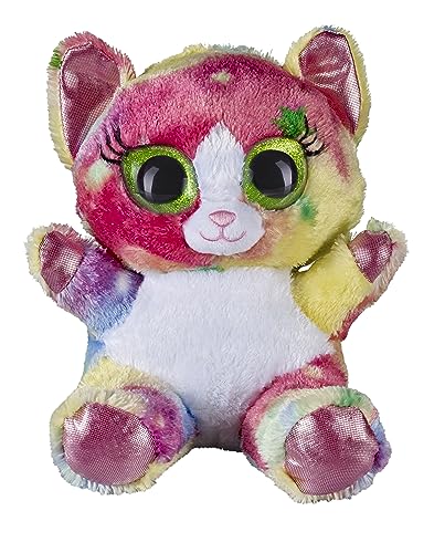 Bauer Spielwaren "Blickfänger Glitter" Lashy Katze: Flauschiges Kuscheltier mit Glitzer-Augen, ideal auch als Smartphone-Halter, 20 cm, bunt (14244) von Bauer Spielwaren