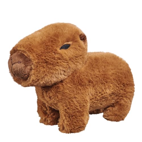 Bauer Spielwaren - Capybara: trendiges Kuscheltier zum Knuddeln und Liebhaben, aus softem Plüsch, 27cm, grün (12013) von Bauer Spielwaren