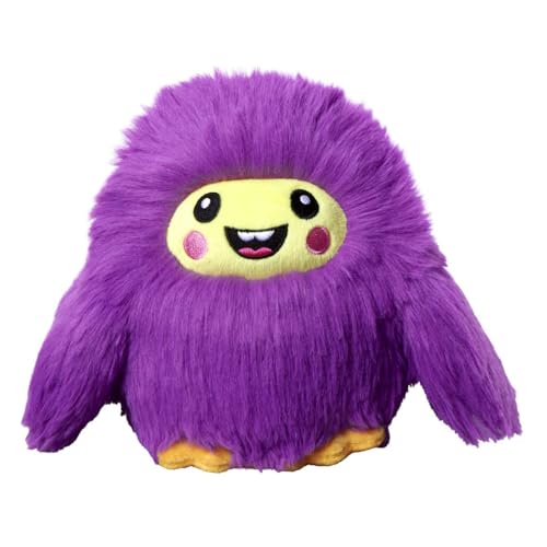 Bauer Spielwaren - Chubby Dudes - Birdy: Pummeliges Kuscheltier mit aus softem, flauschigem Plüsch, 15 cm, lila (12261) von Bauer Spielwaren