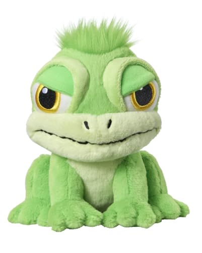 Bauer Spielwaren - Grumpy Dudes - Gecko: Kuscheltier mit grimmigen Blick, aus softem Plüsch, 15 cm, grün (12255) von Bauer Spielwaren