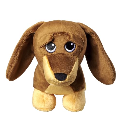 Bauer Spielwaren - Trauriger Dackel - Hund: Kuscheltier mit traurigem Blick, aus softem Plüsch, 27 cm, braun (12051) von Bauer Spielwaren