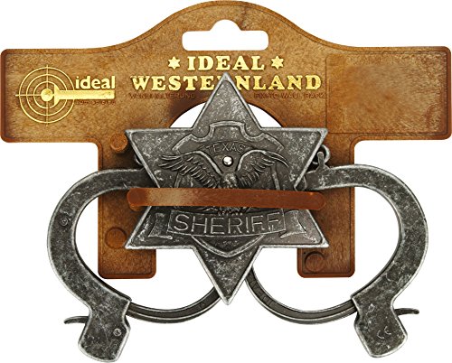 J.G. Schrödel Sheriff Set antik: Western-Set bestehend aus Handschellen und Sheriff-Stern, grau, antik (7127377) von Bauer Spielwaren