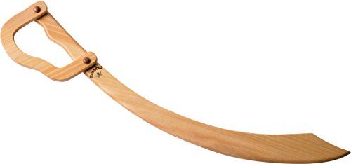 J.G.Schrödel Piraten-Säbel: Holzsäbel für Piratenspiele, aus Robustem Echtholz, Ideale Faschings- und Mittelalterausrüstung, 57 cm, hellbraun (980 0138) von Bauer Spielwaren