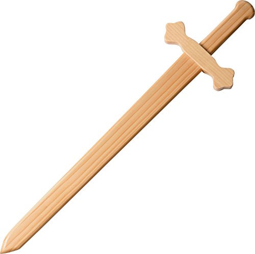 J.G.Schrödel Schwert Artus: Holzschwert für Ritter- und Piratenspiele, aus Robustem Echtholz, Ideale Faschings- und Mittelalterausrüstung, 56 cm, hellbraun (980 0137) von Bauer Spielwaren
