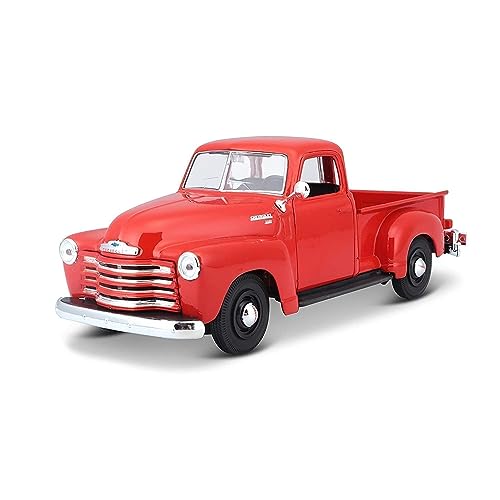 Maisto 531952 - Modellauto 1:25 Chevrolet 3100 Pickup 50, rot von Maisto