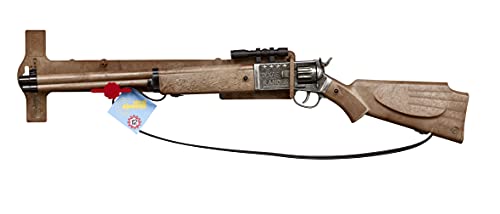 Schrödel J.G. Texas Ranger: Spielzeuggewehr für Cowboy- und Sheriff-Spiele sowie Cosplay, für 12-Schuss-Munition, 77.5 cm, braun (605 8001) von Bauer Spielwaren